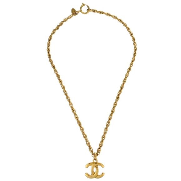 Chanel Gold CC Chain Pendant Necklace 194599 - Picture 1 of 4